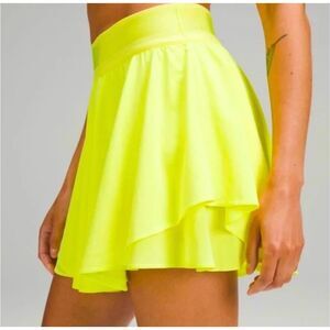 Lululemon Court Rival High-Rise Skirt Electric Lemon Size‎ 4